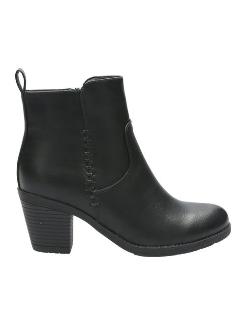 Botín Para Mujer Sintético Coppera Negro Hush Puppies