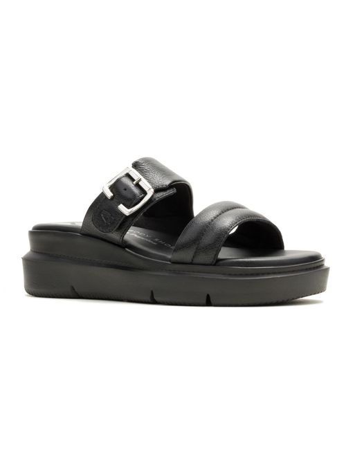 Sandalia Para Mujer Cuero Uplift 2-Band Negro Hush Puppies