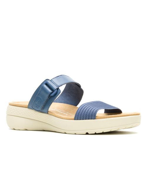 Sandalia Para Mujer Cuero Breathe Gore Azul Hush Puppies