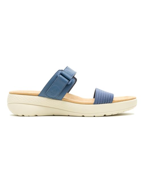 Sandalia Para Mujer Cuero Breathe Gore Azul Hush Puppies