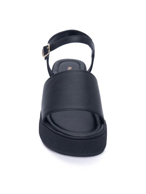 Sandalia Para Mujer Cuero Mikela Negro Hush Puppies