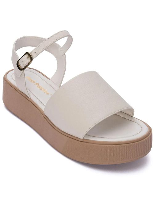Sandalia Para Mujer Cuero Mikela Blanco Hush Puppies