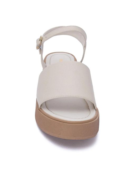 Sandalia Para Mujer Cuero Mikela Blanco Hush Puppies