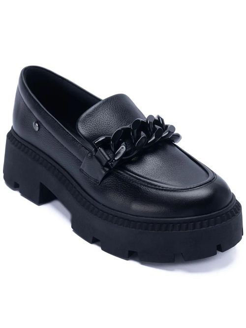 Mocasín Para Mujer Cuero Ariana Negro Hush Puppies