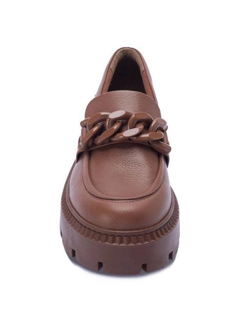 Mocasín Para Mujer Cuero Ariana Beige Hush Puppies