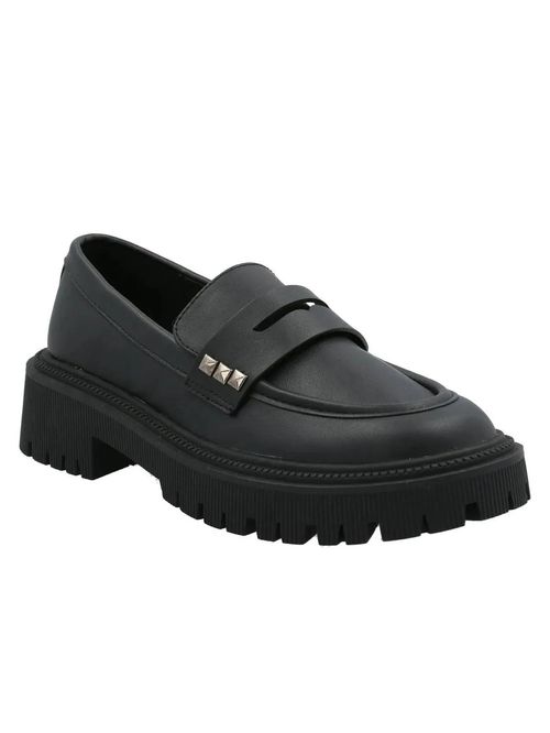 Mocasín Para Mujer Sintético West Negro Hush Puppies
