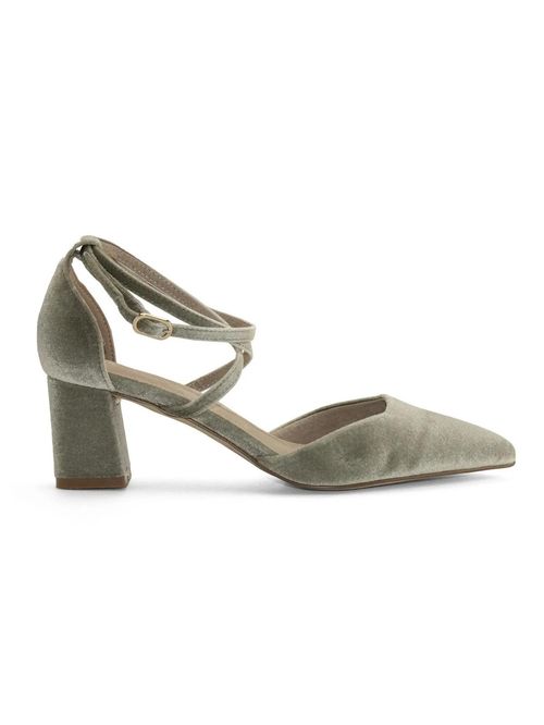 Zapato Para Mujer Velvet Cornnelia Verde Oliva Hush Puppies