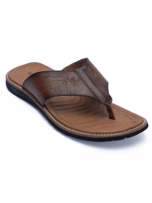 Sandalia Para Hombre Cuero Vera Marrón Hush Puppies