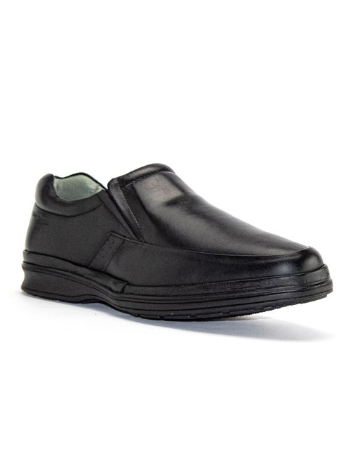 Zapato Para Hombre Cuero Banker Negro Hush Puppies