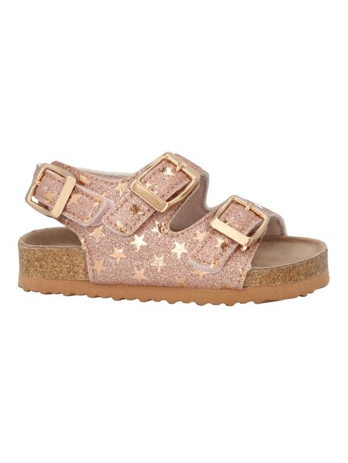 Sandalia Para Niña Sintetico Coco Metalizado Hush Puppies
