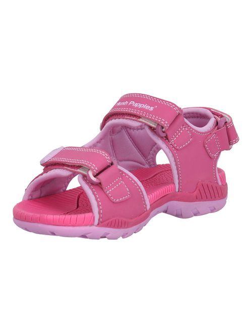 Sandalia Para Niña Sintetico Rio Rosado Hush Puppies