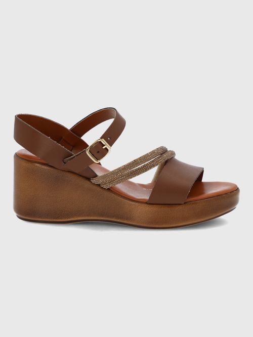 Sandalia Para Mujer Sintetico Palmerino Café Hush Puppies