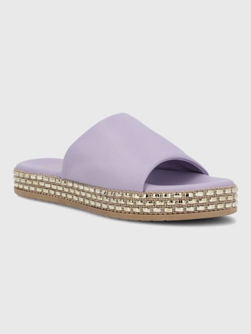 Sandalia Para Mujer Sintetico Ducato Morado Hush Puppies