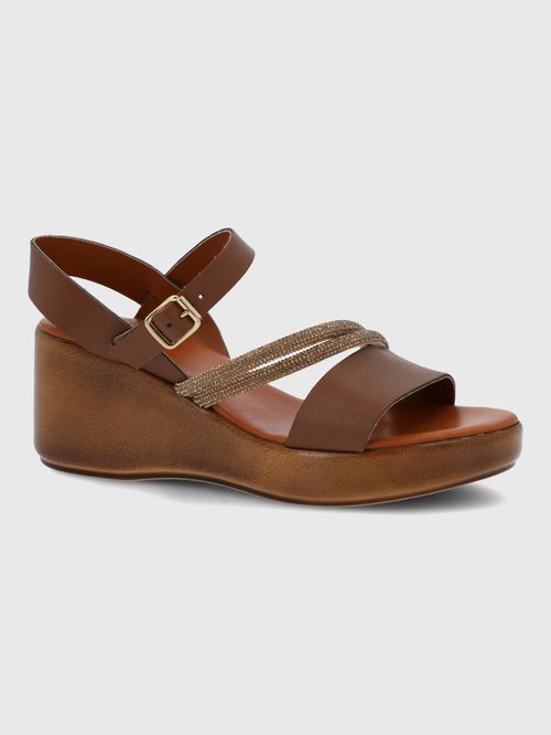 Sandalia Para Mujer Sintetico Palmerino Café Hush Puppies