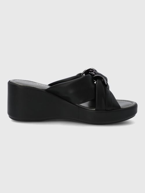 Sandalia Para Mujer Sintetico Juvara Negro Hush Puppies