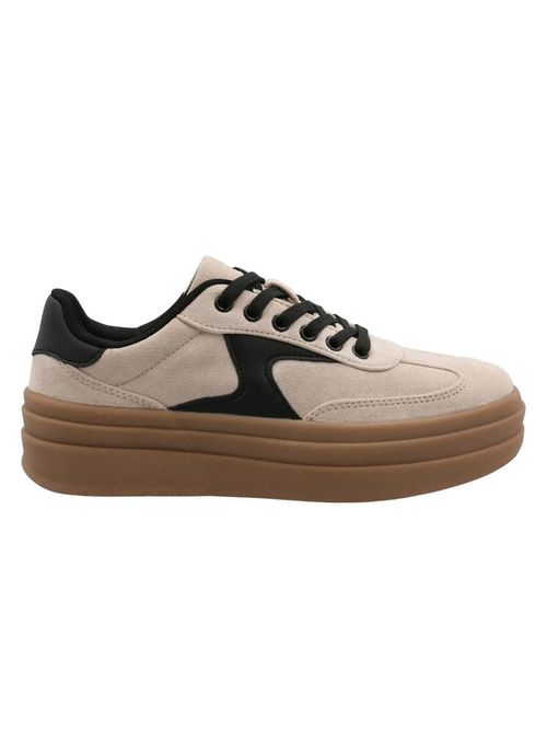 Zapatilla Para Mujer Sintetico Lens Beige Hush Puppies