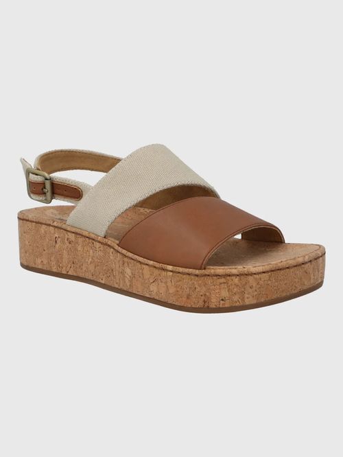 Sandalia Para Mujer Cuero Lucille Café Hush Puppies