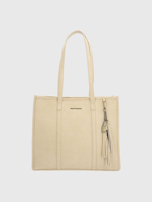 Cartera Para Mujer Sintético Dann Tote Beige/Crudo Hush Puppies