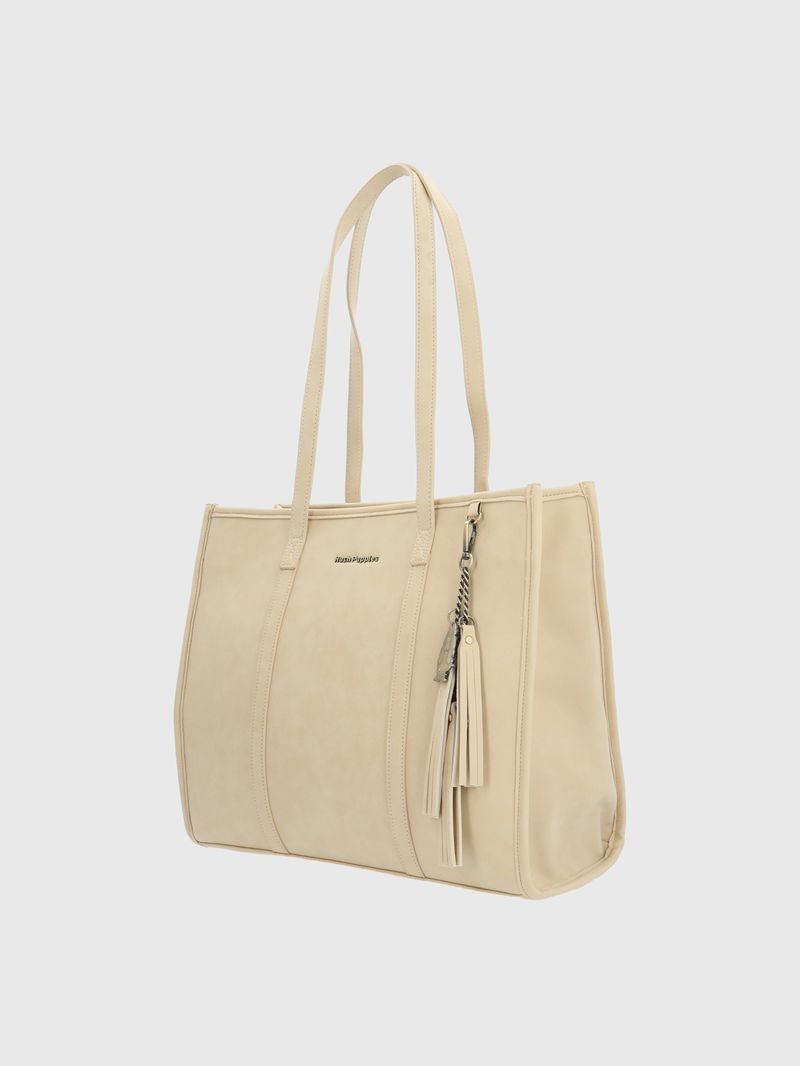 Cartera-Para-Mujer-Sintetico-Dann-Tote-Beige-Crudo-Hush-Puppies