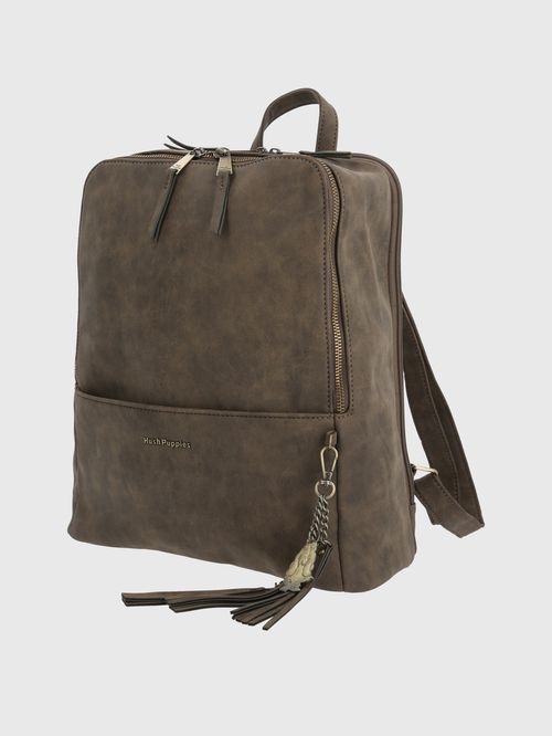 Mochila Para Mujer Sintético Danny Back Café Hush Puppies