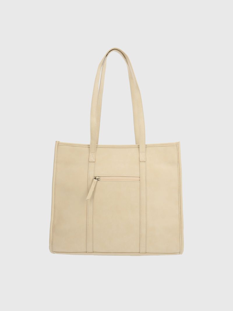 Cartera-Para-Mujer-Sintetico-Dann-Tote-Beige-Crudo-Hush-Puppies