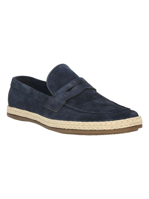 Mocasin Para Hombre Cuero Montella  Azul Hush Puppies
