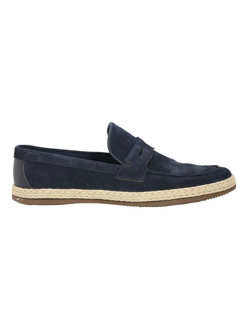 Mocasin Para Hombre Cuero Montella  Azul Hush Puppies