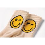 Calcetin-Para-Mujer-Algodon-Hp-X-Smiley-World-Crema-Hush-Puppies