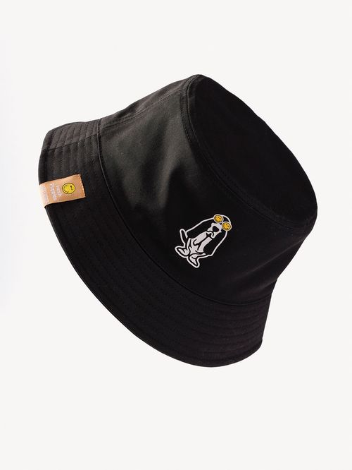 Gorro Unisex Algodón Hp X Smiley World Negro Hush Puppies