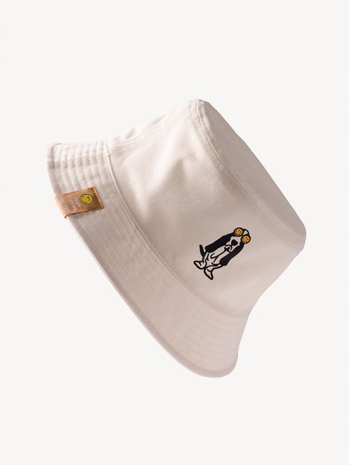 Gorro Unisex Algodón Hp X Smiley World Blanco Hush Puppies