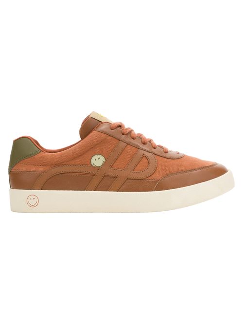 Zapatilla Para Hombre Cuero Seventy8 Charlie Marron Hush Puppies