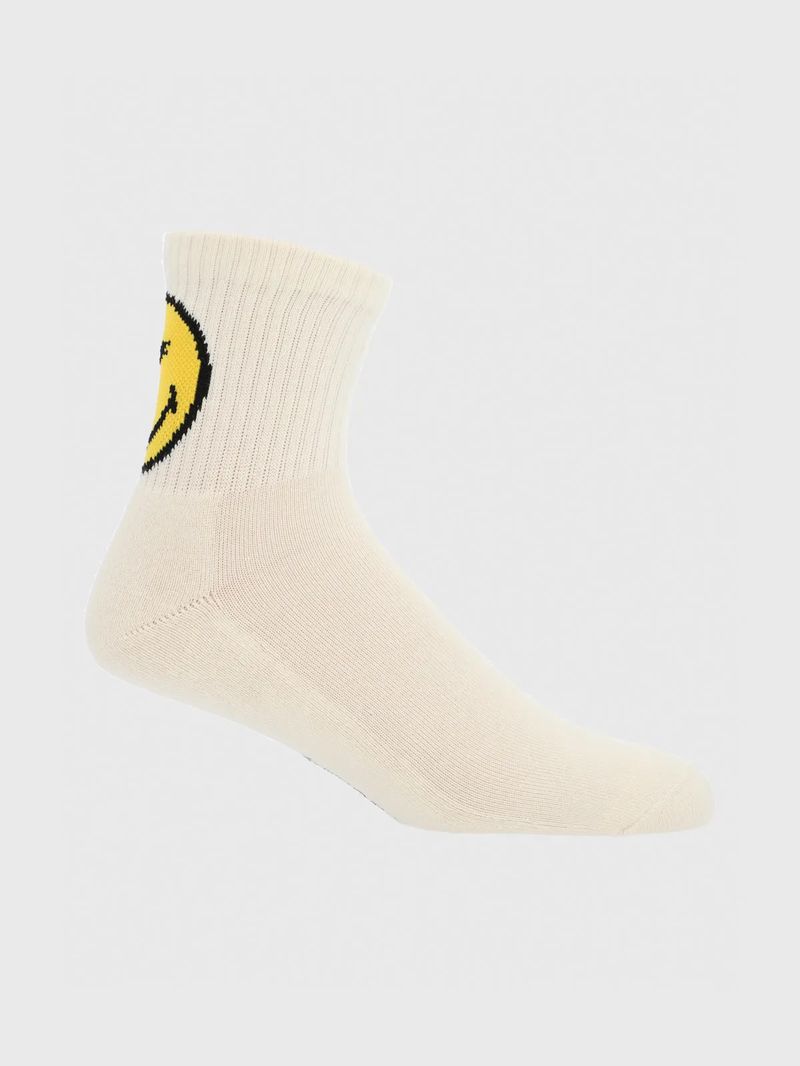 Calcetin-Para-Hombre-Algodon-Hp-X-Smiley-World-Crema-Hush-Puppies