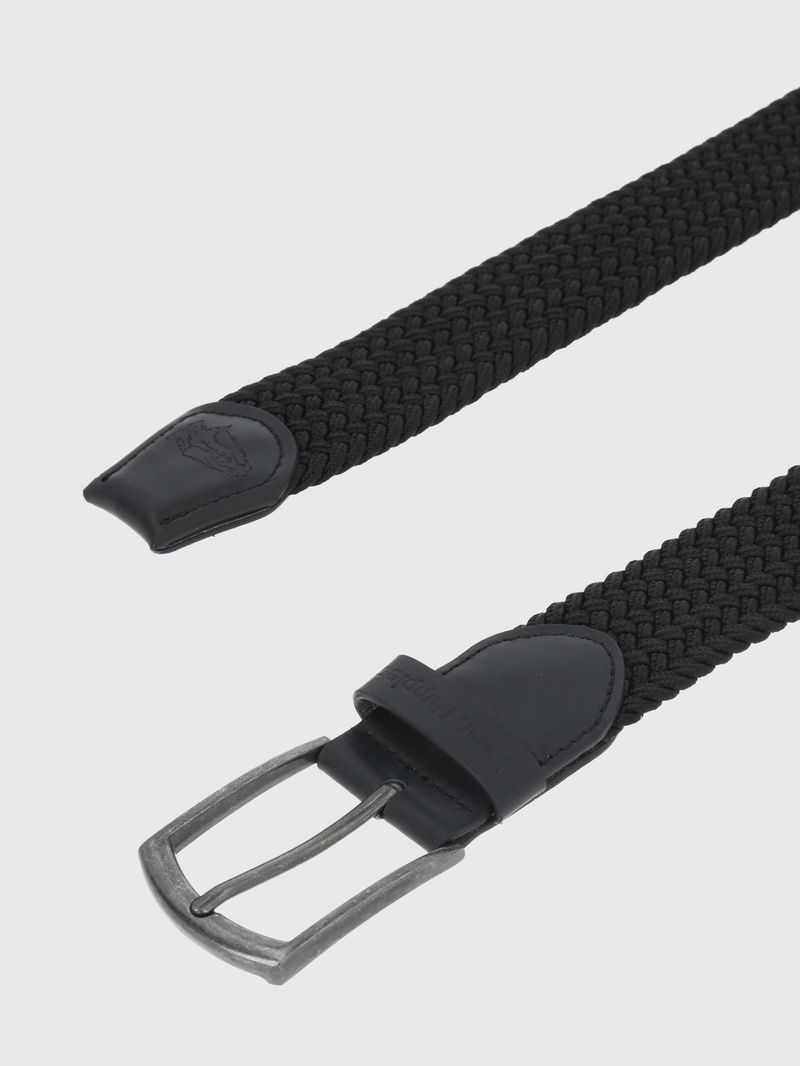 Correa-Para-Hombre-Cuero--Elastano-HP-Frades-Negro-Hush-Puppies