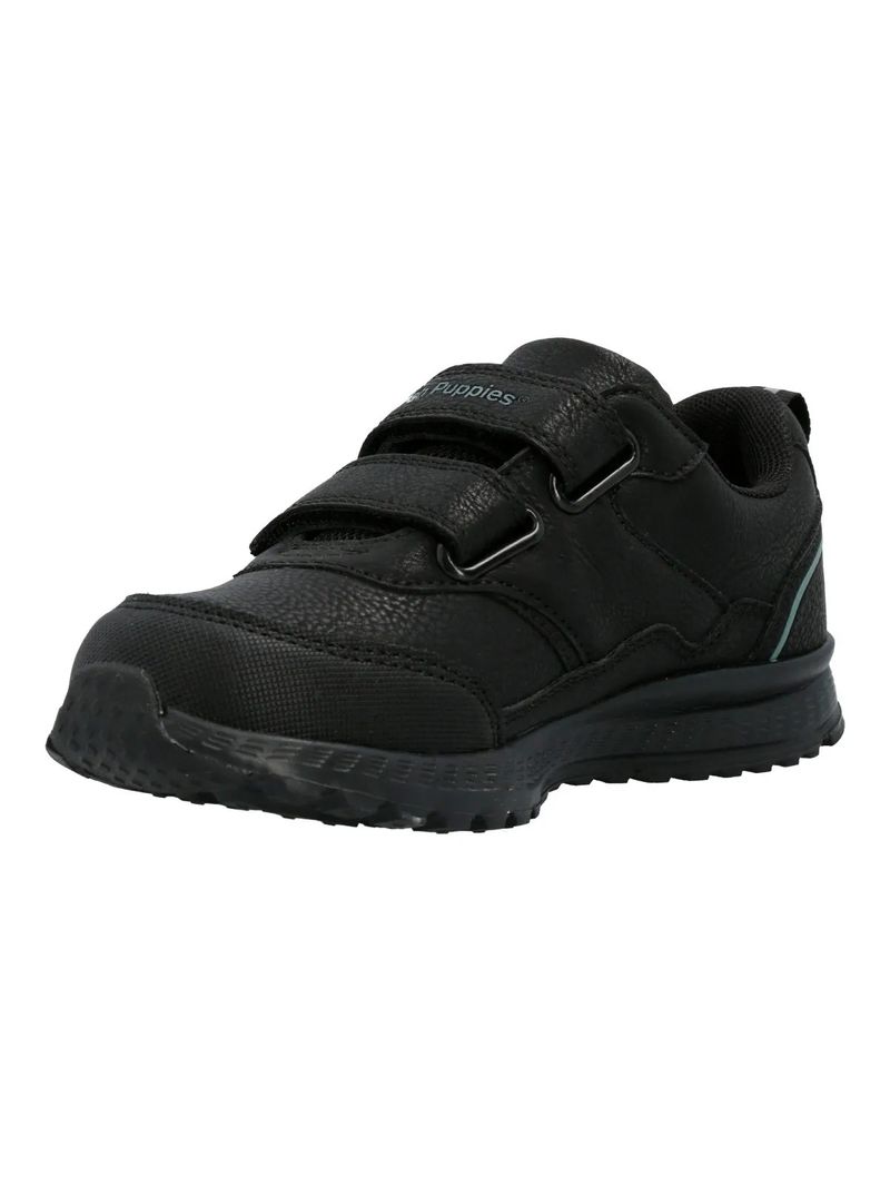 Zapatilla-Para-Niño-Poliuretano-New-Chance-Velcro-Negro-Hush-Puppies