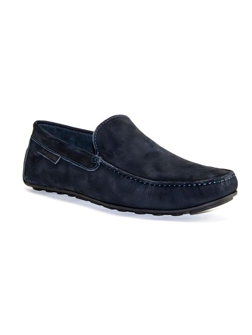 Mocasines Para Hombre Cuero Blumenau Azul Hush Puppies