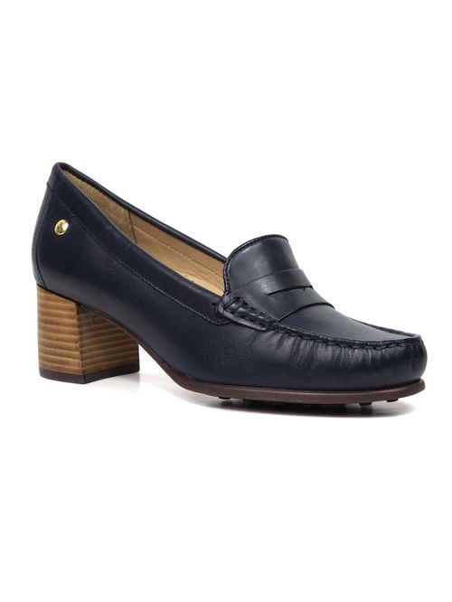 Zapatos Para Mujer Cuero Eduarda Azul Hush Puppies